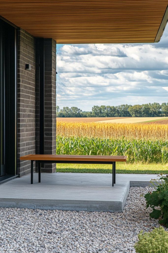40 Inspiring Mid Century Modern Front Porches