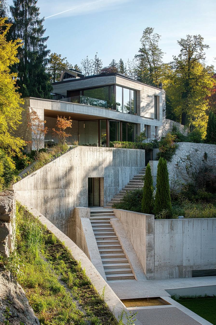 modern Austrian villa on historical castle 3