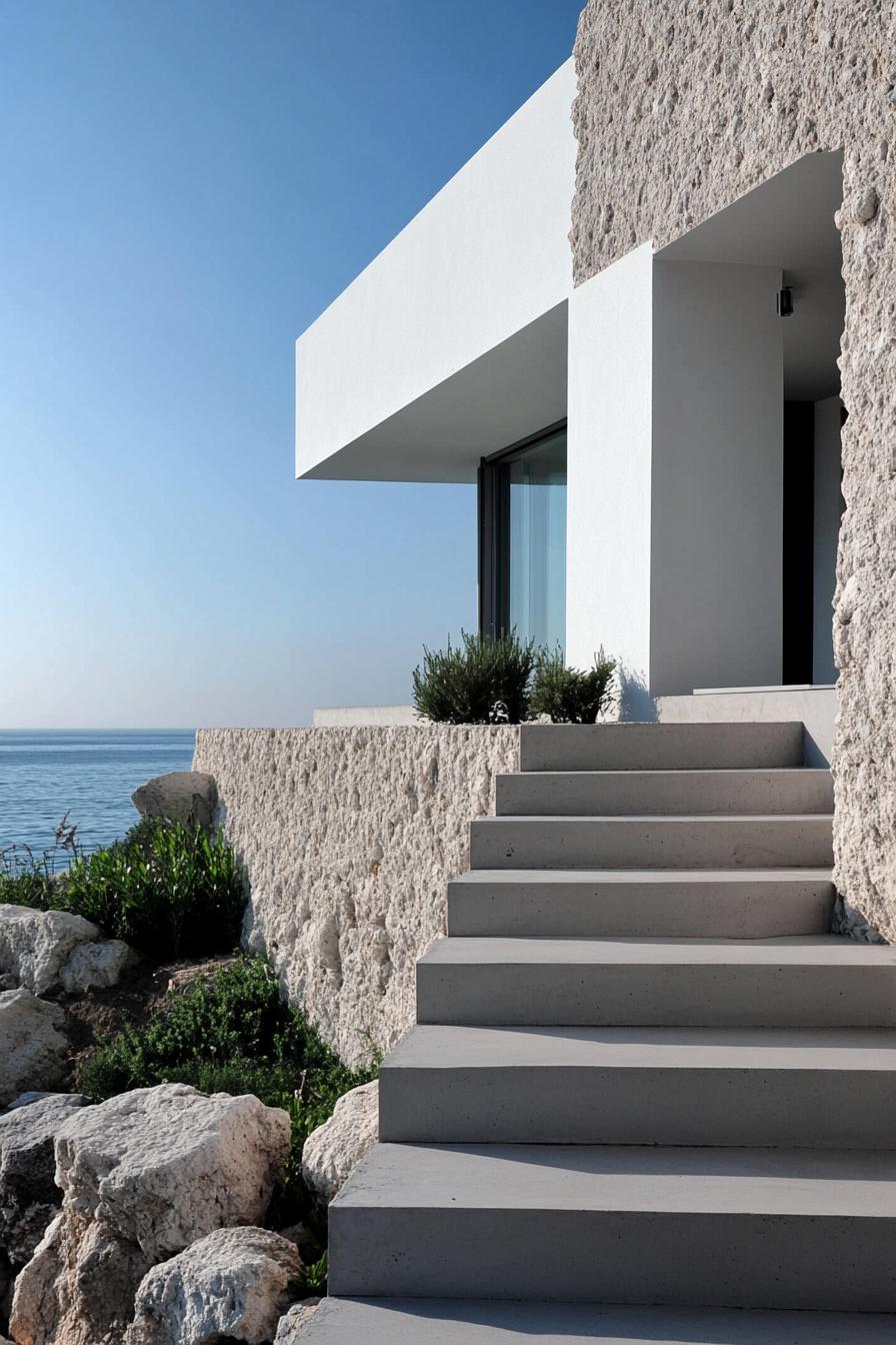 modern Genoese seafront house