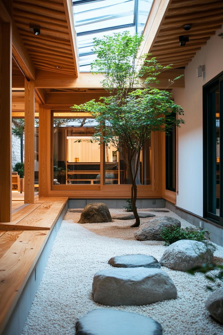 modern Korean home indoor courtyard atrium 1