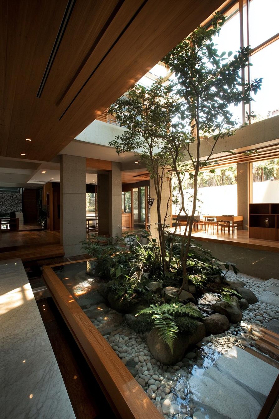 modern Korean home indoor courtyard atrium 2