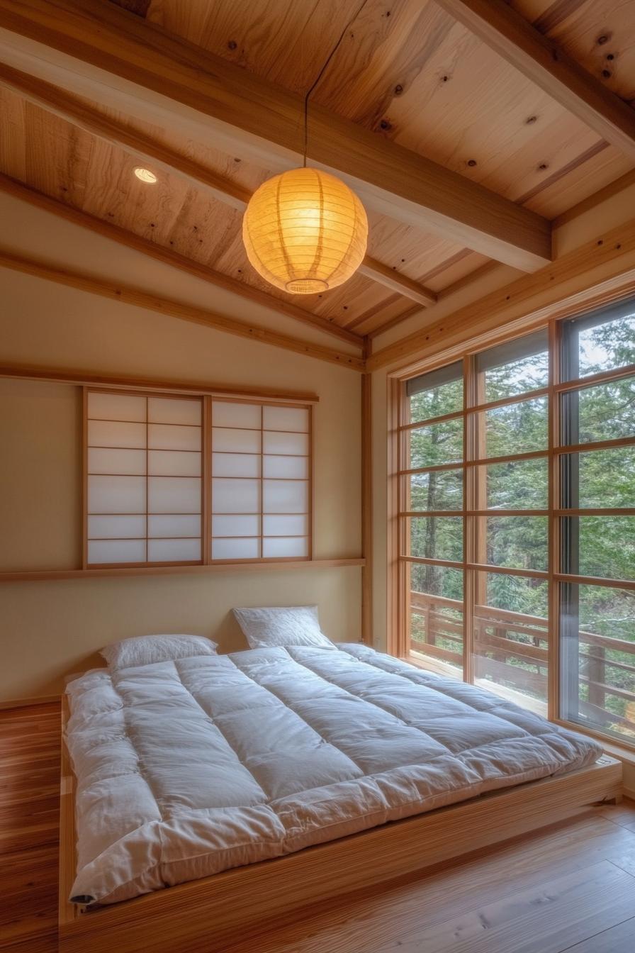 modern unique japanese style zen home large futon sleeping area 2