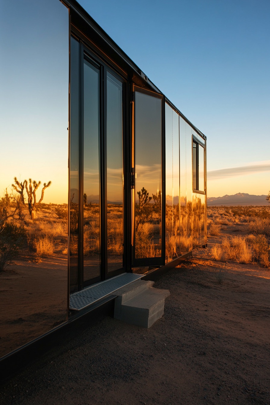 shipping container desert cabin 3