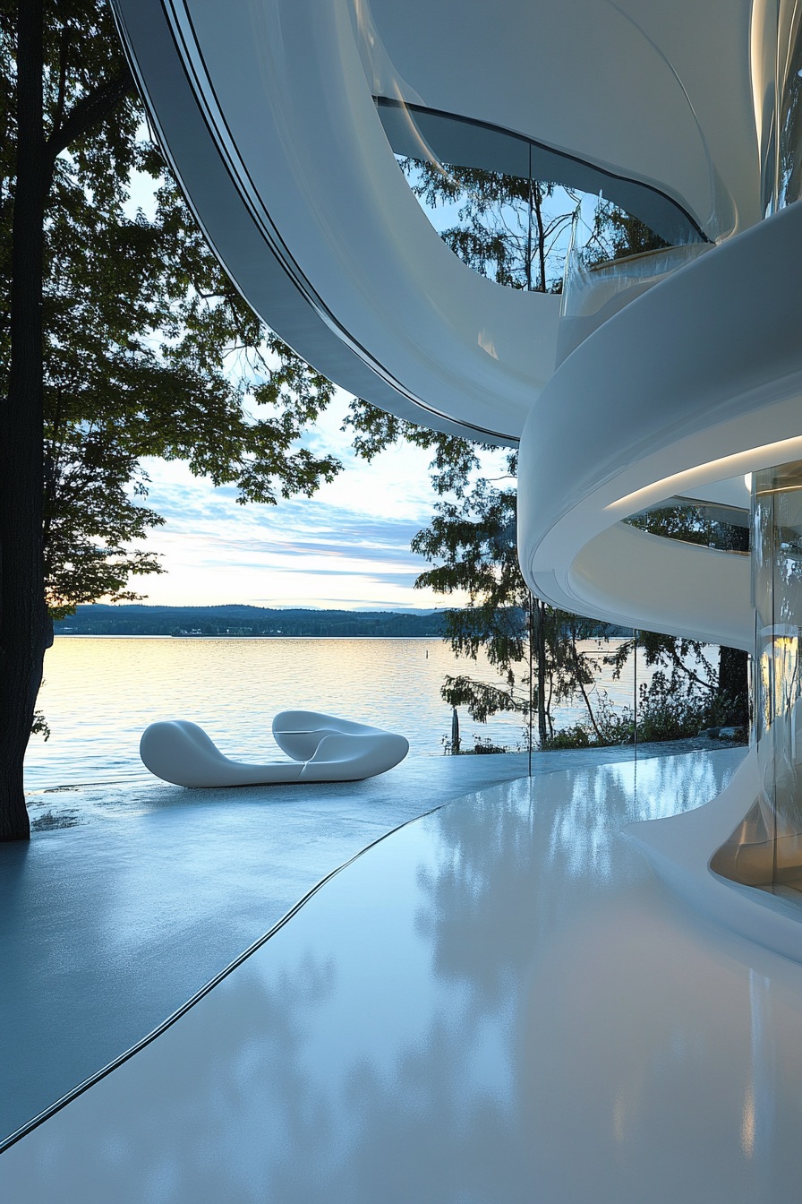 lakeside house futuristic 1