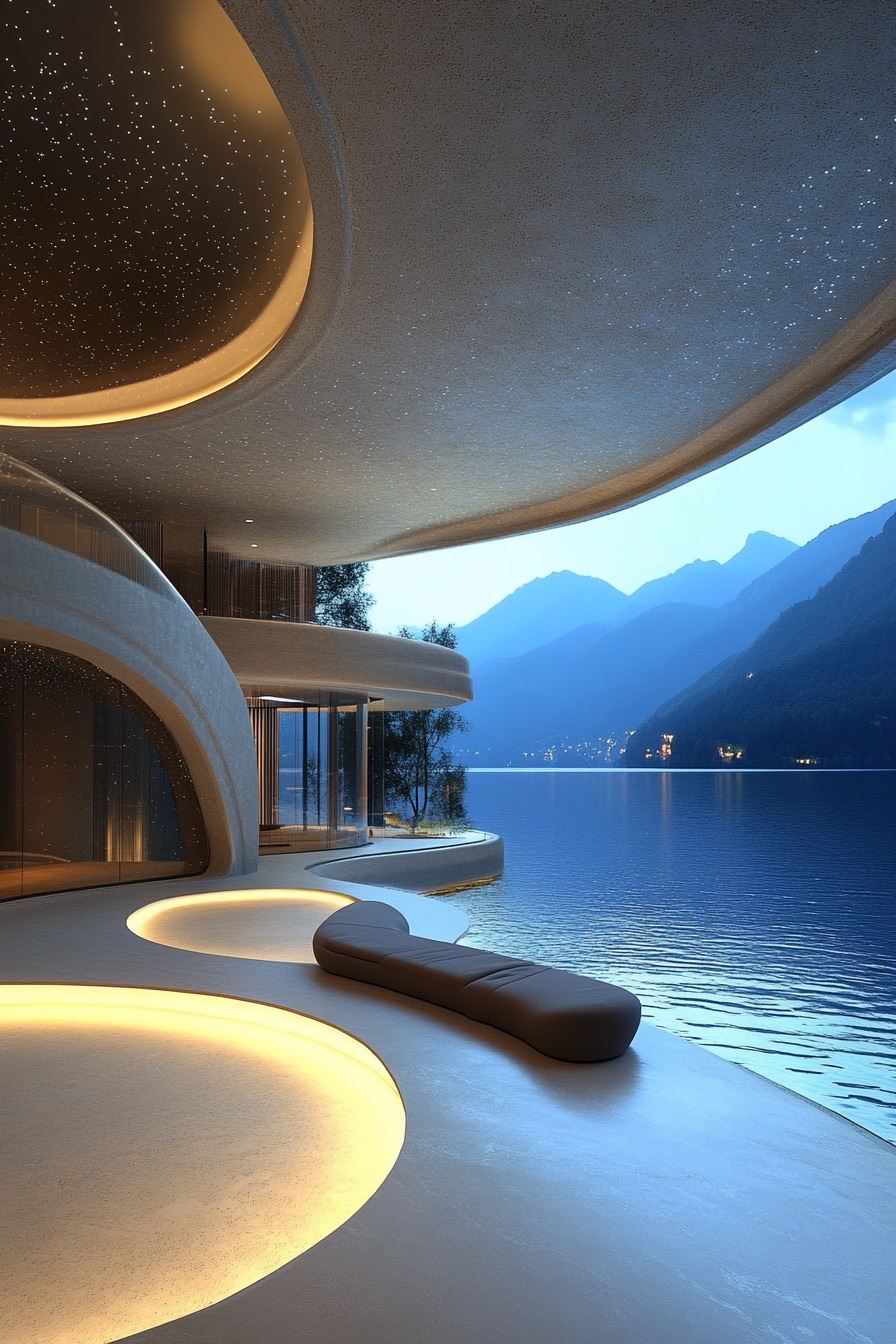 lakeside house futuristic 4