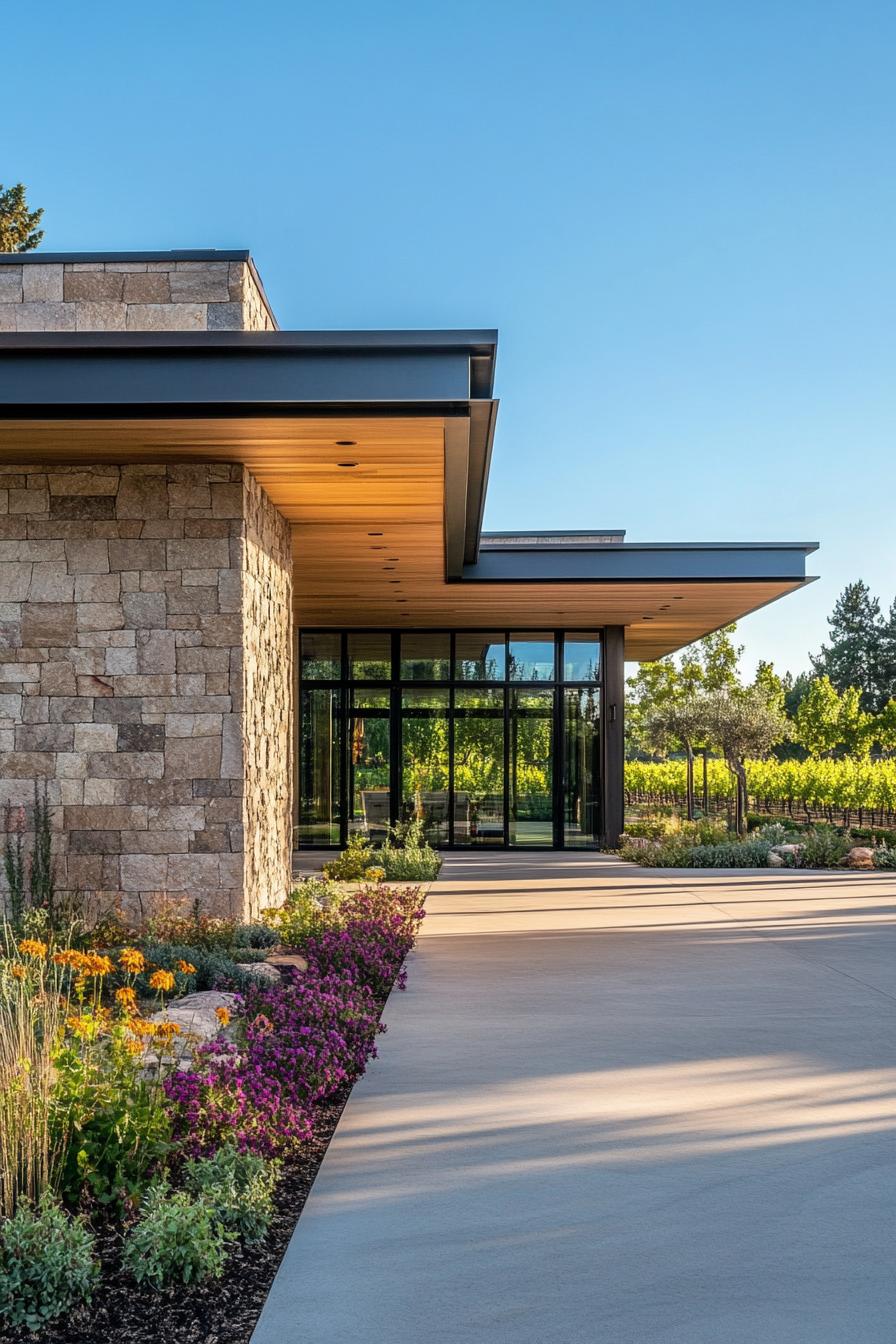 modern Piedmond vineyard estate 1