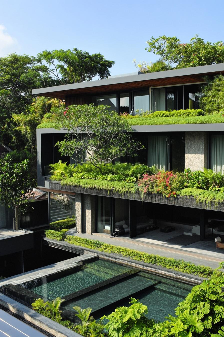 modern eco friendly luxury mansion with roof gardens 1