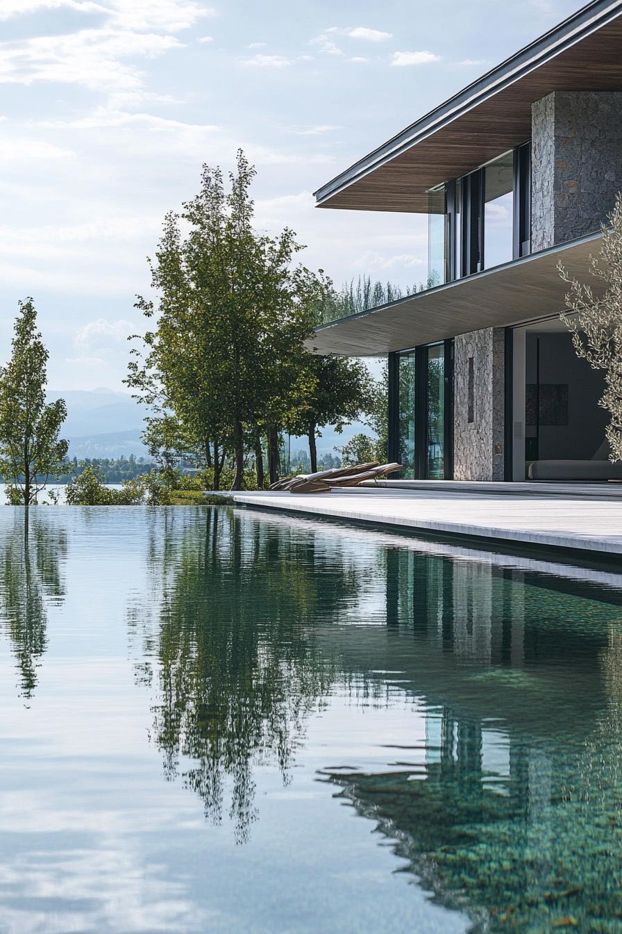 modern lakeside villa with infinity pool 1