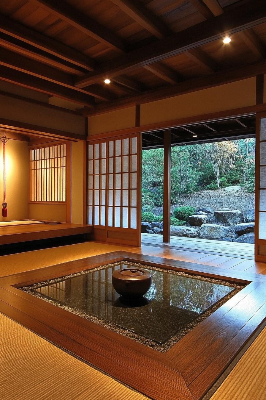 modern unique japanese style zen home tea ceremony area 2