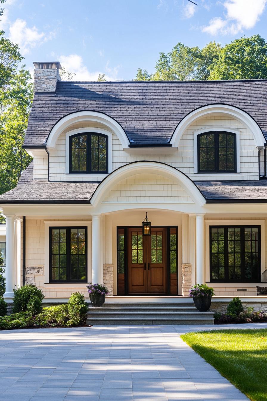 suburban house with clapboard siding 5