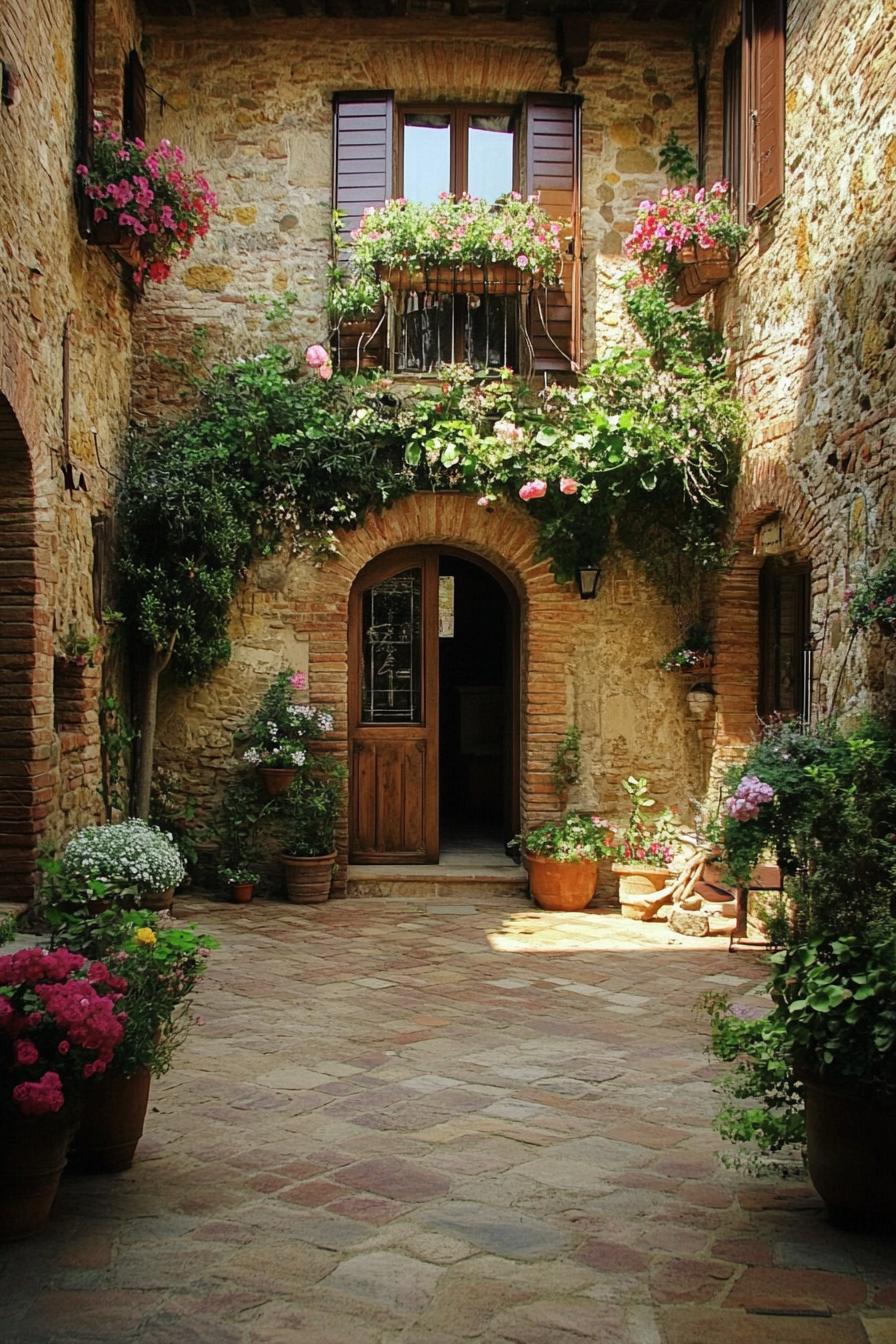 tuscan house courtyard 1