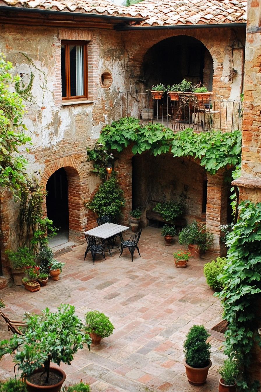 tuscan house courtyard 2