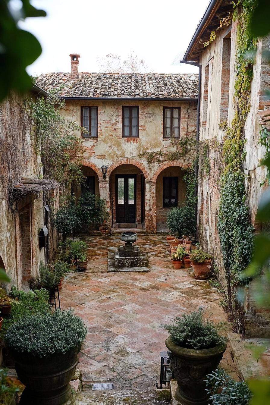 tuscan house courtyard 3