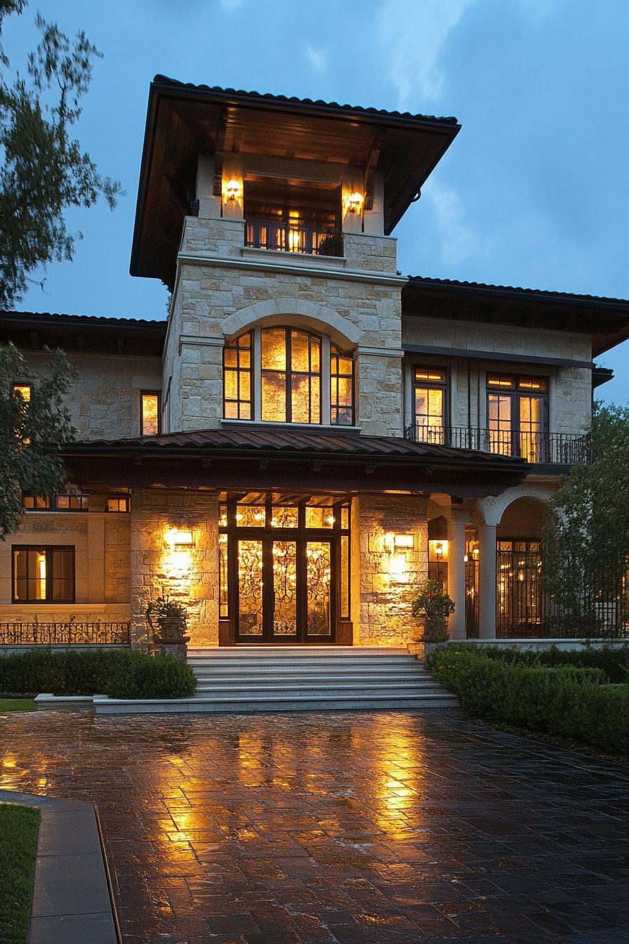 modern castle style manor dream house 1