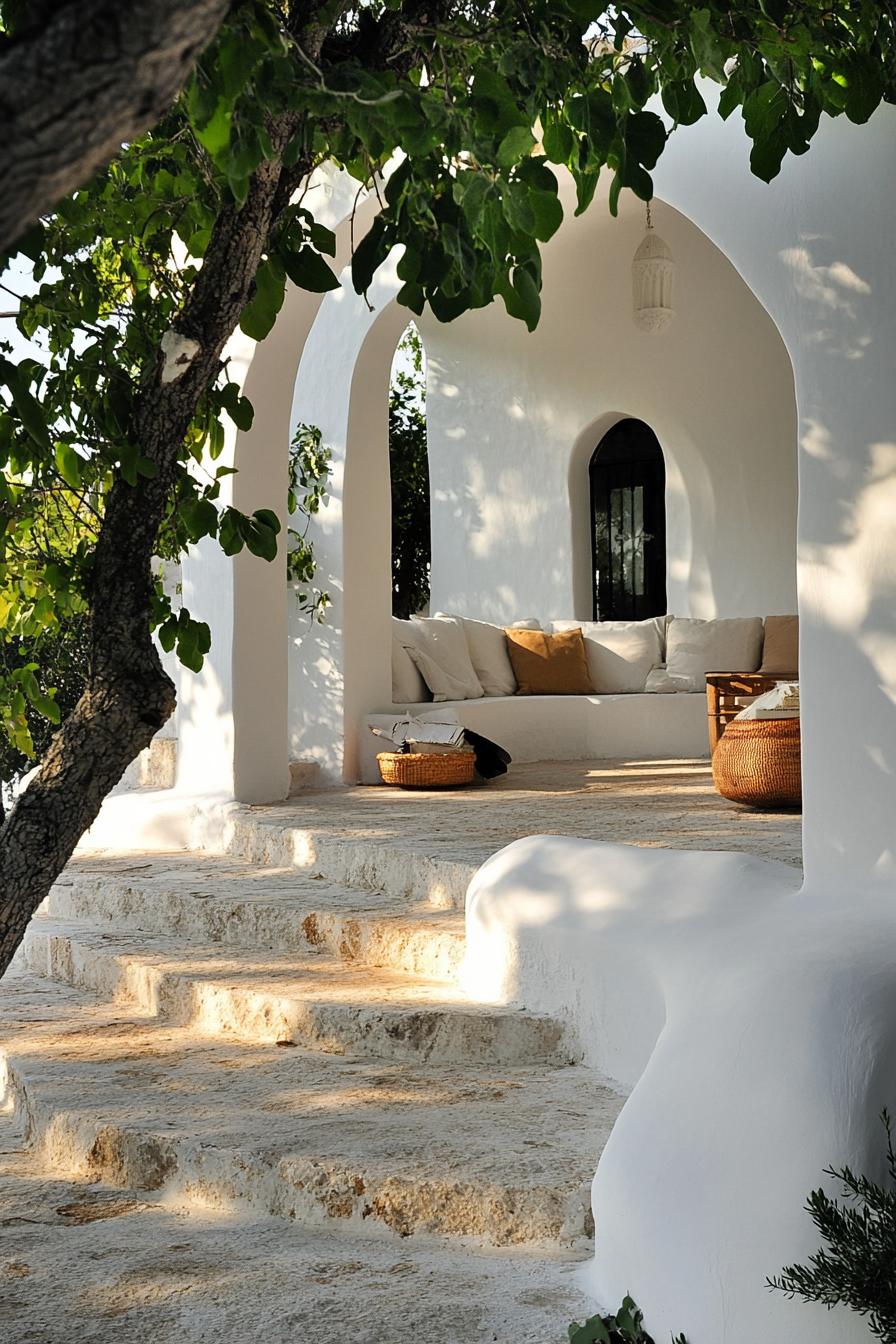 mediterranean house with marble arches 1