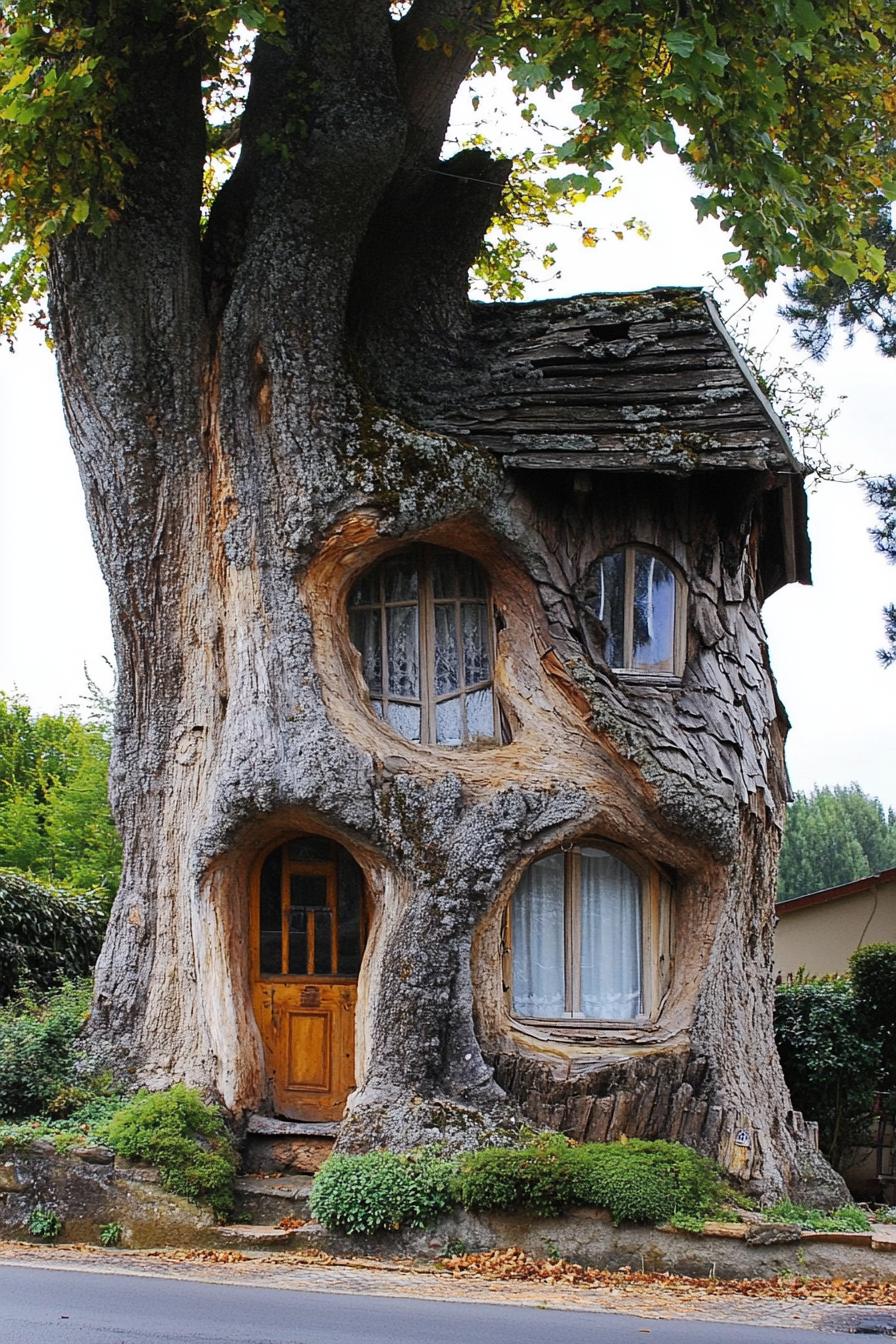 unusual unique house tree 1