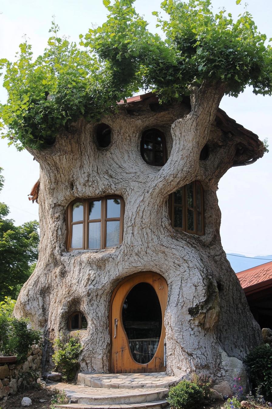 unusual unique house tree 2