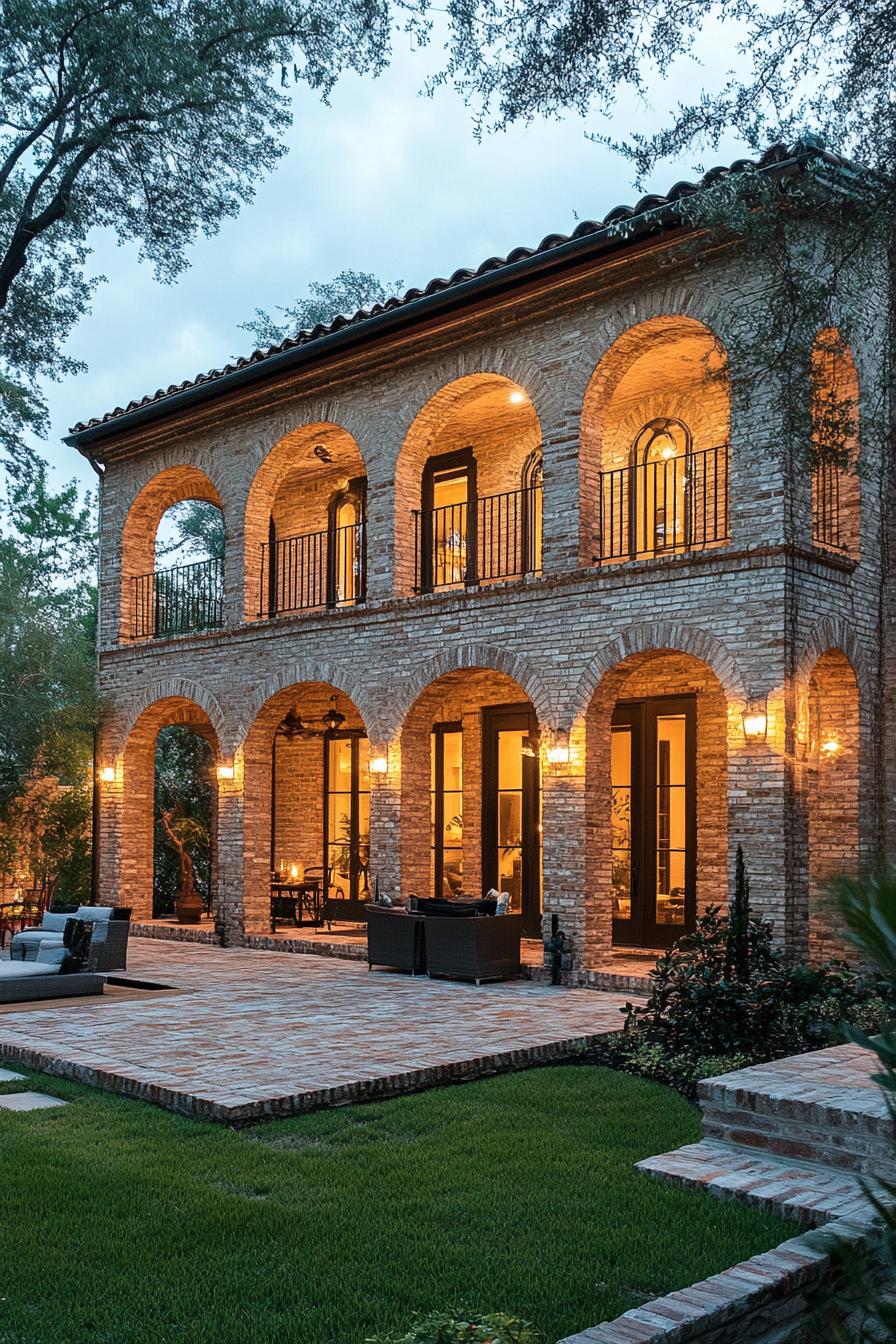 revived brick house with arches 1