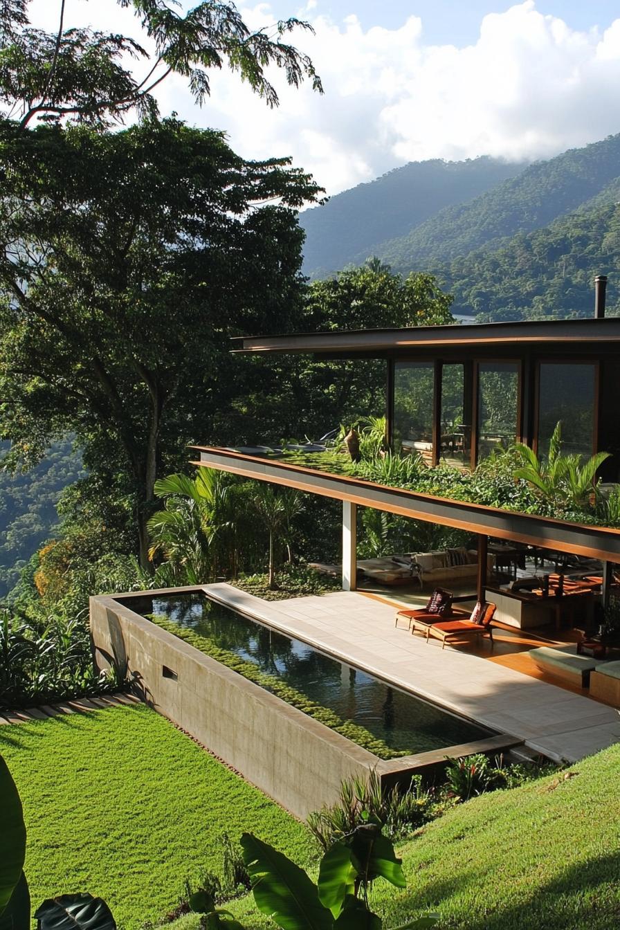 dream house with garden roof with stunning tropical hills views 2