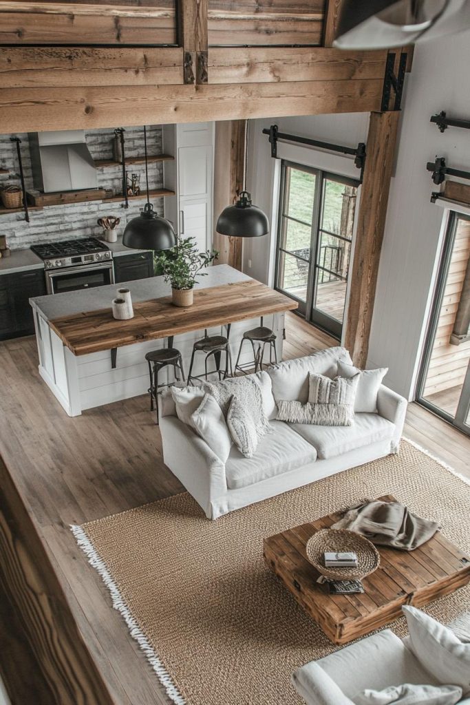 38 Charming Barndominium Interior
