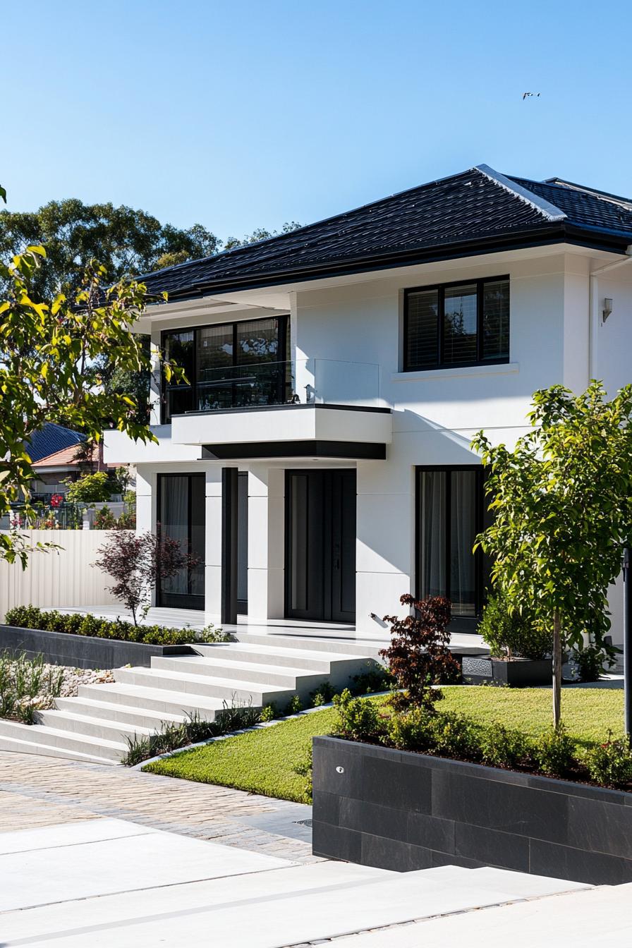 modern classic suburban house 1