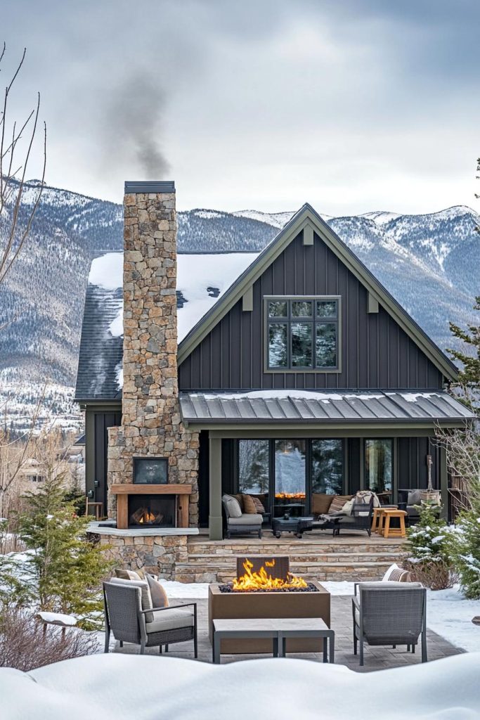 40 Mountain House Exterior Colors Trending Right Now
