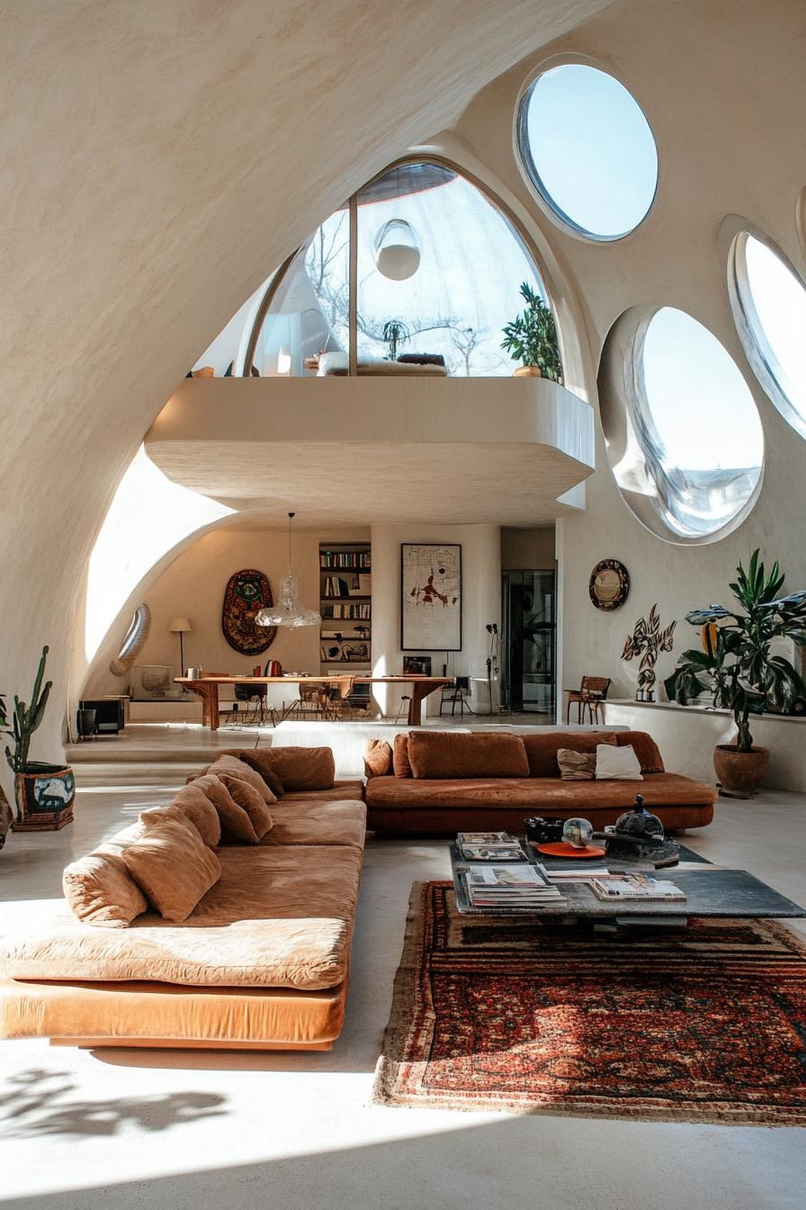 modern dome house bohemian style