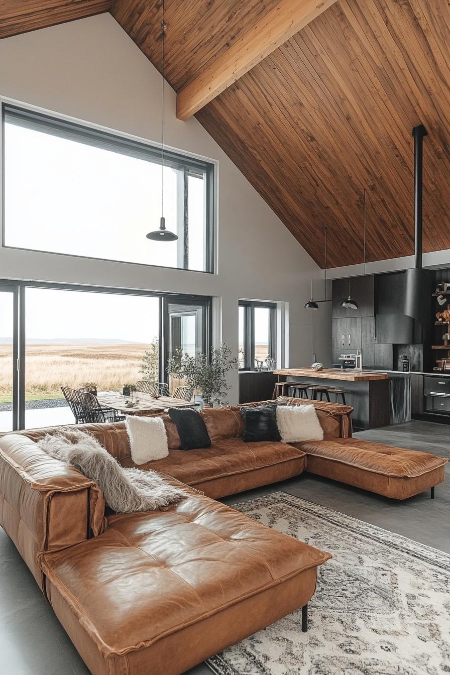 modern farmhouse in Iceland with thermal pond 3