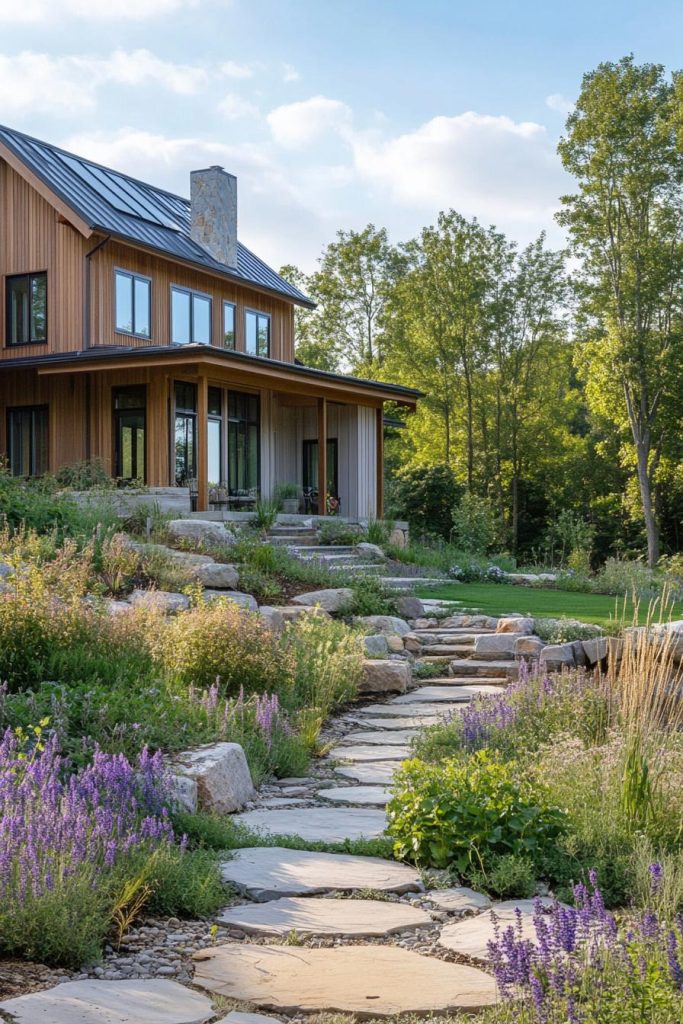 Image showcasing 38 Self-Sustaining Farmhouse Homes for Eco-Friendly Living