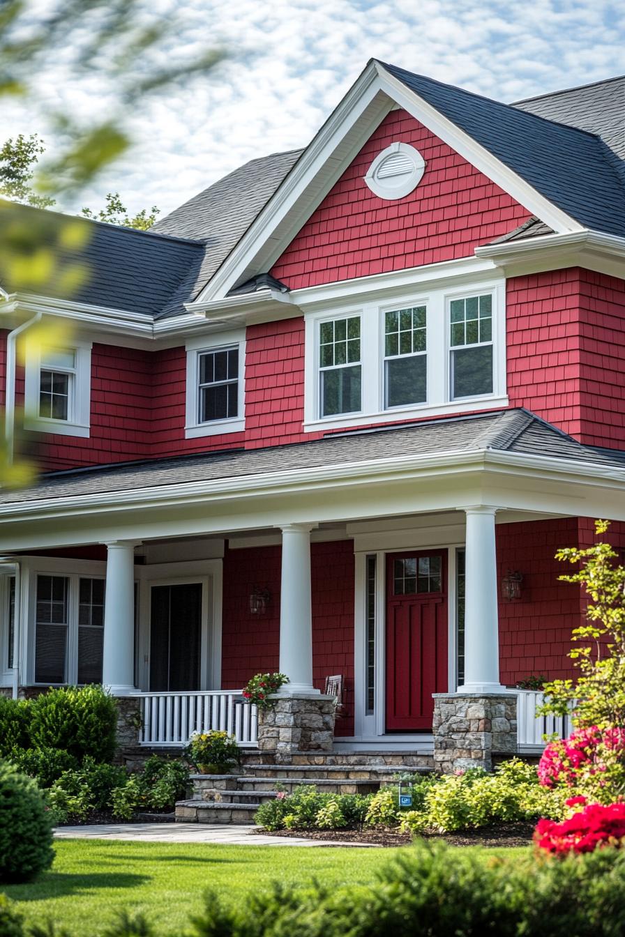 American suburnan house exterior