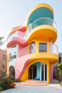 50 Vibrant Color Architecture Designs That Pop