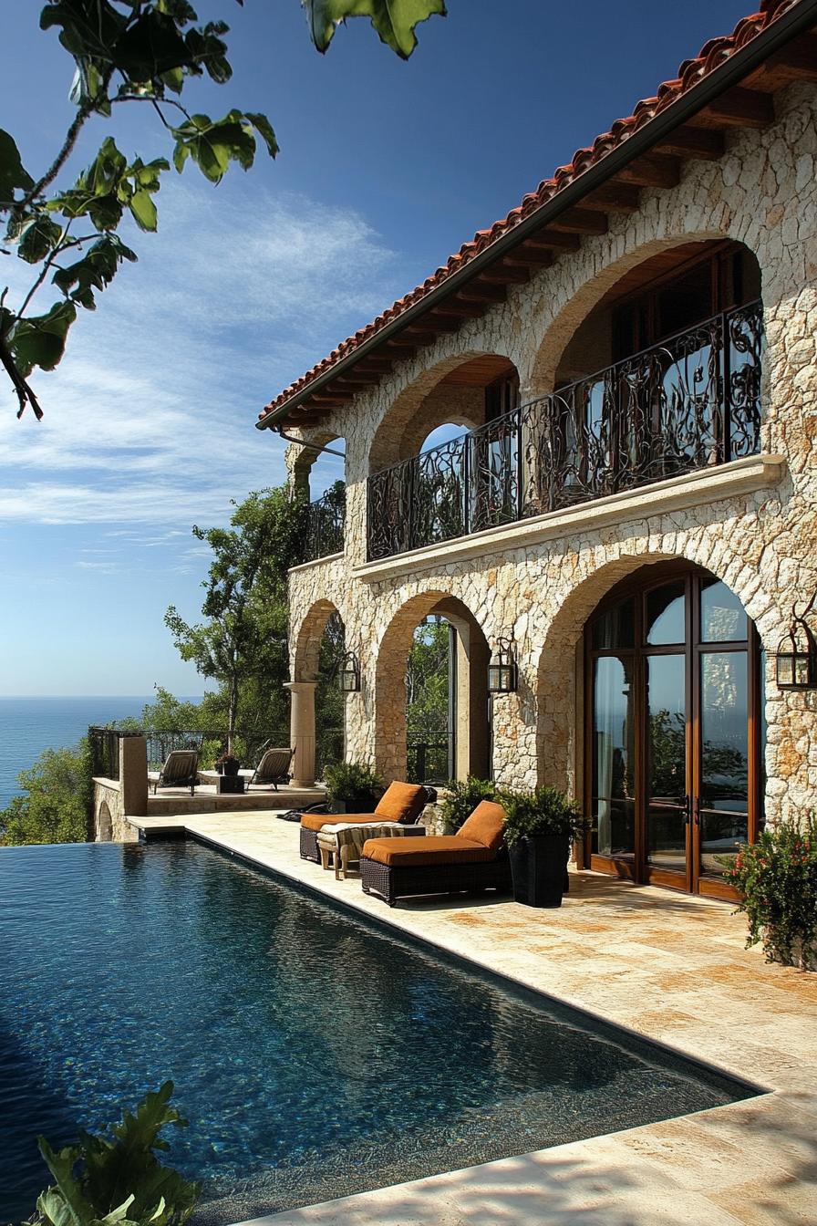 Luxury villa with pool and ocean view