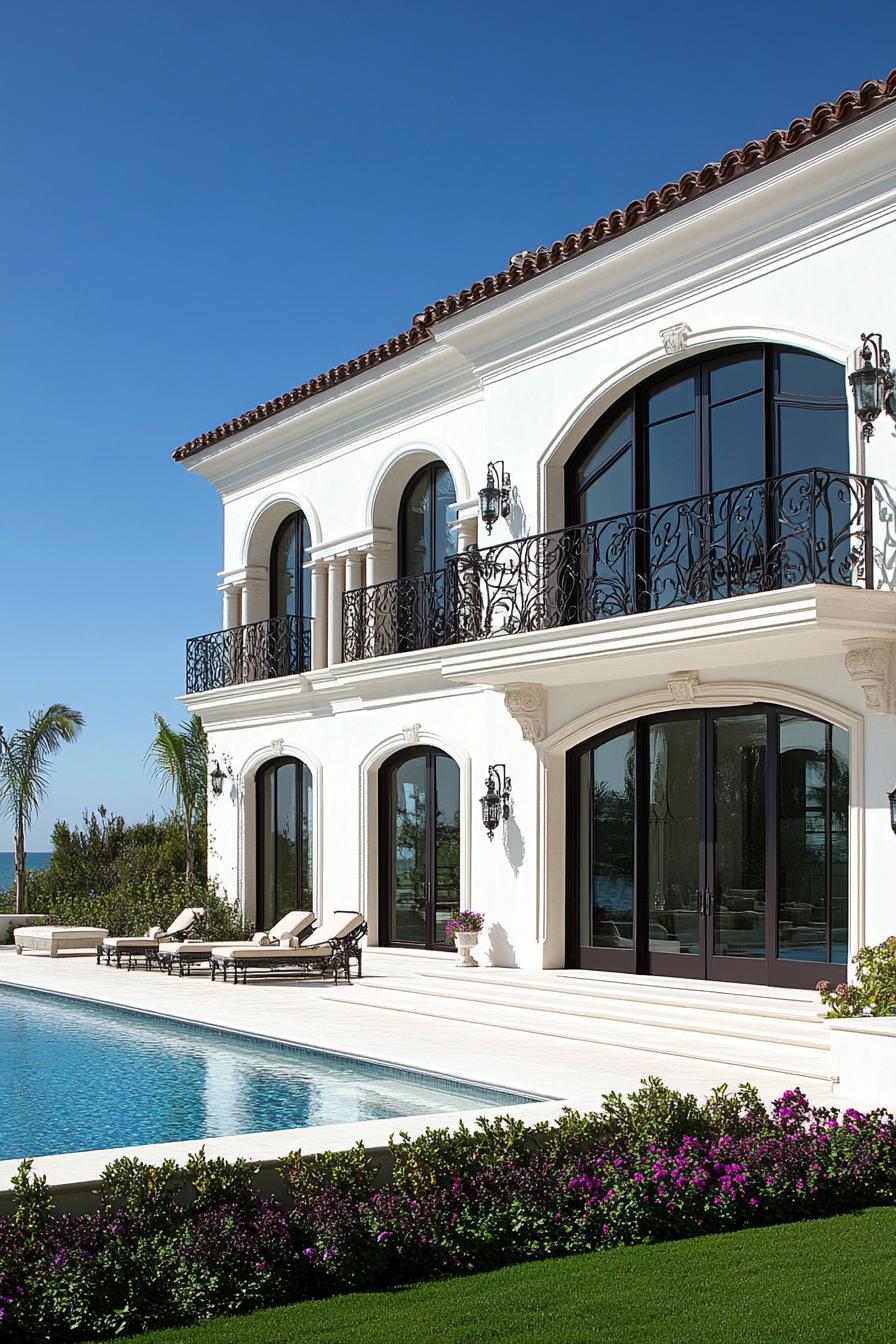 Mediterranean-style villa with a pool