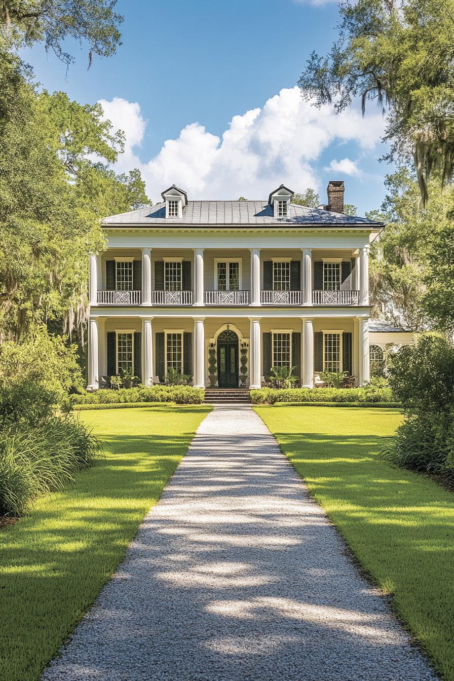 Classic Southern estate with grand columns