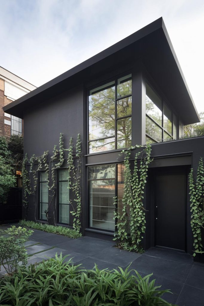 40 Black Contemporary Houses That Balance Elegance and Drama