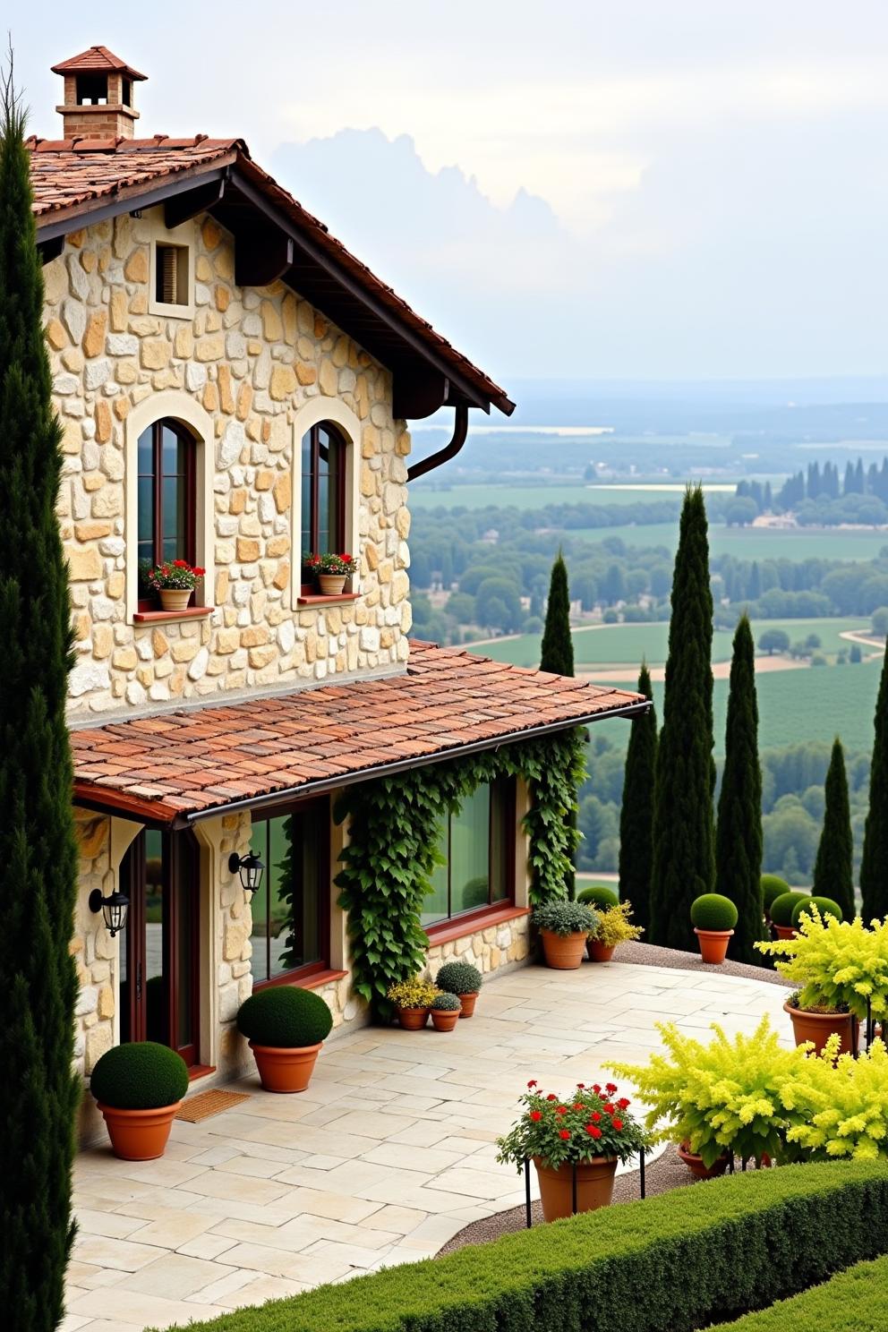 Charming stone villa with lush garden