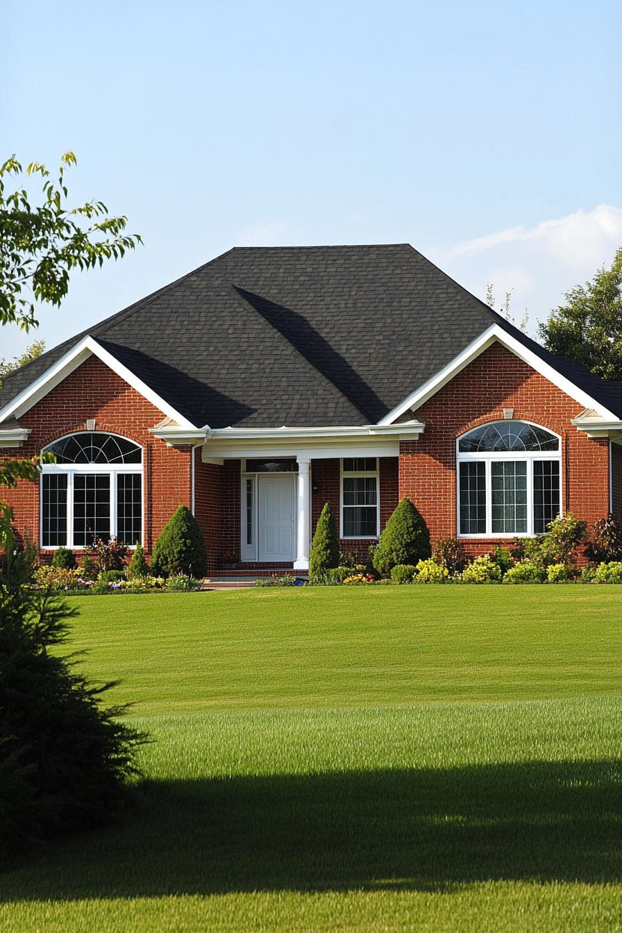 Charming brick house with large front lawn