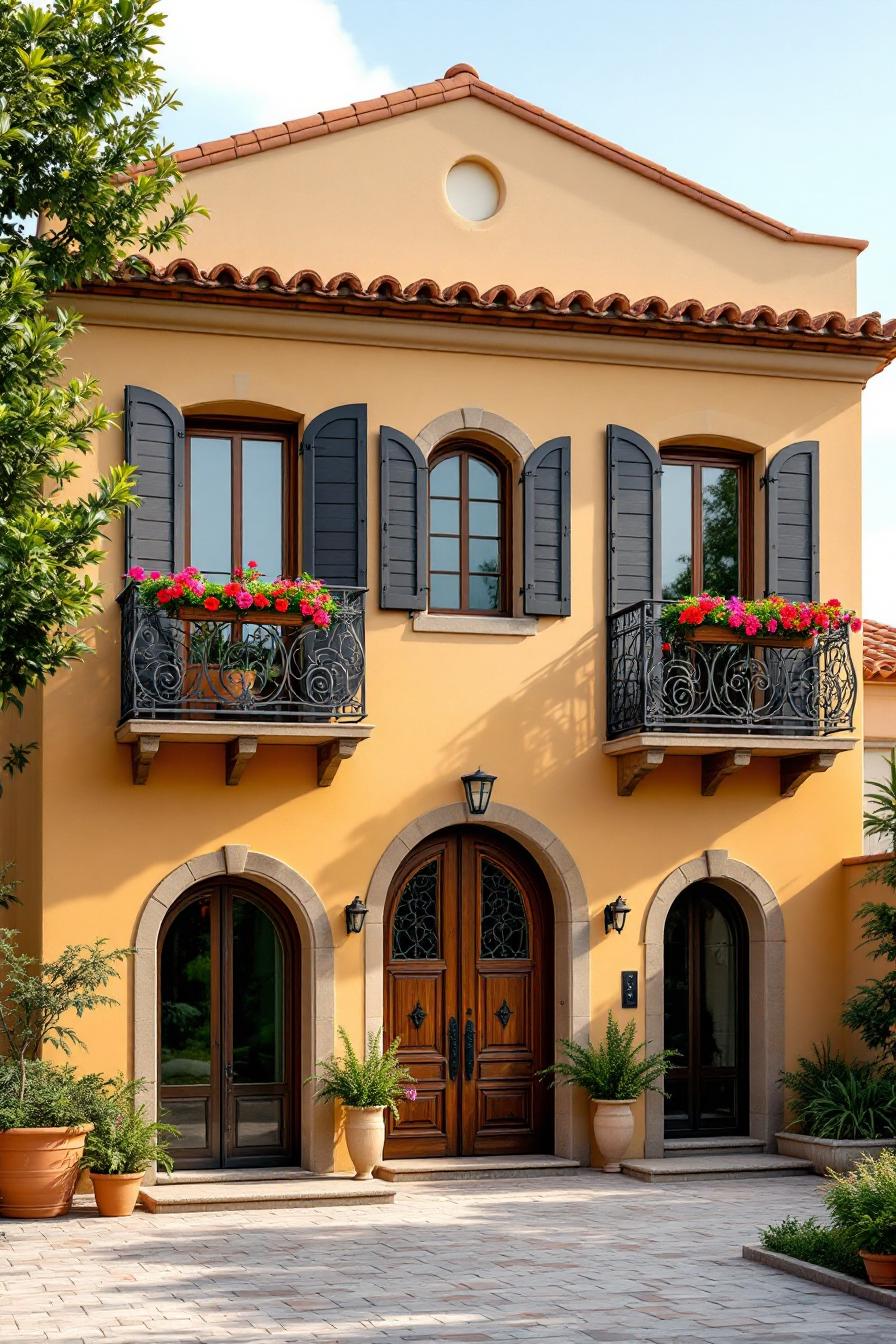 Charming Italian farmhouse with balconies