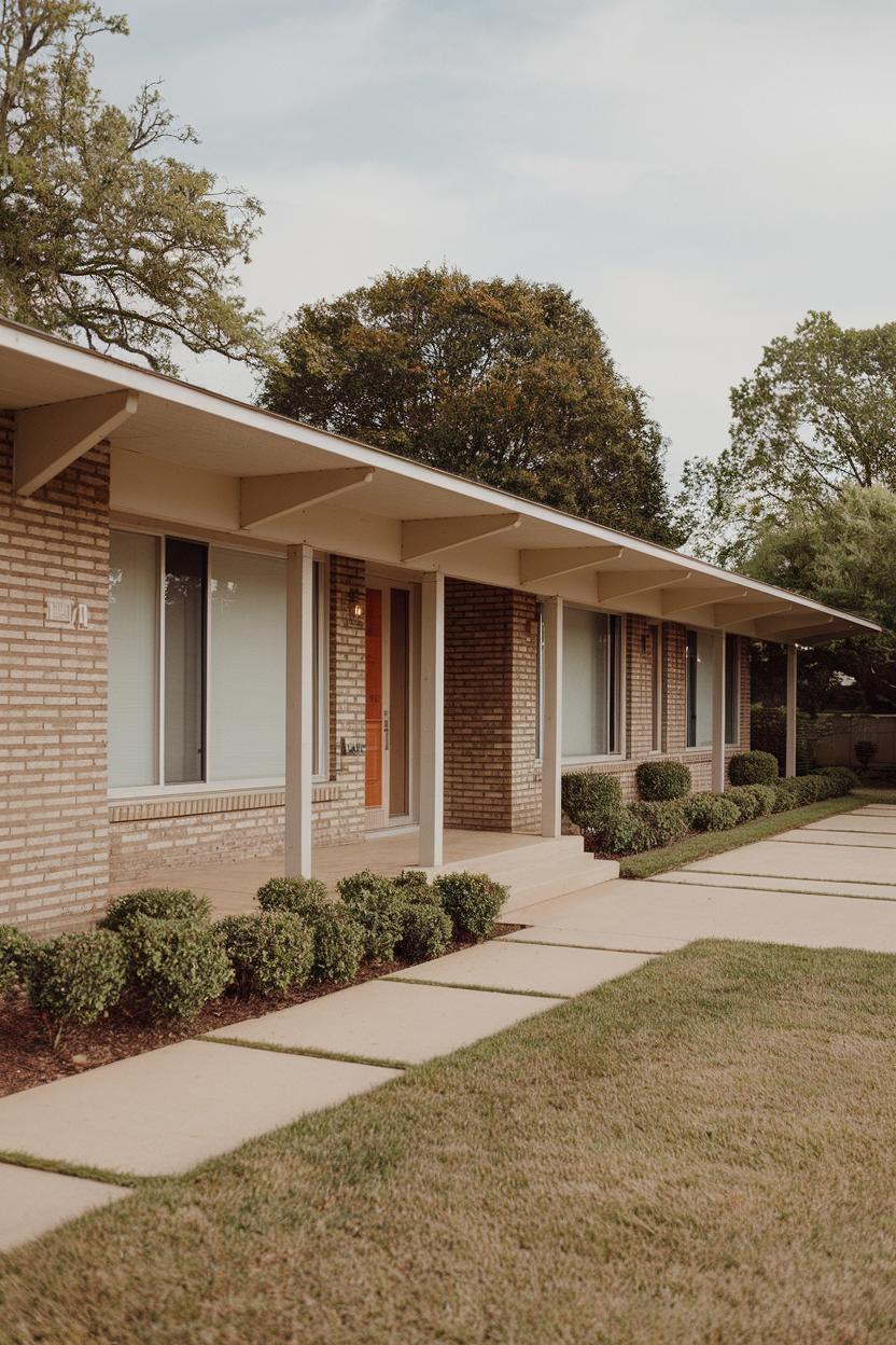 Stylish Mid-Century Ranch Home with Brick Exterior