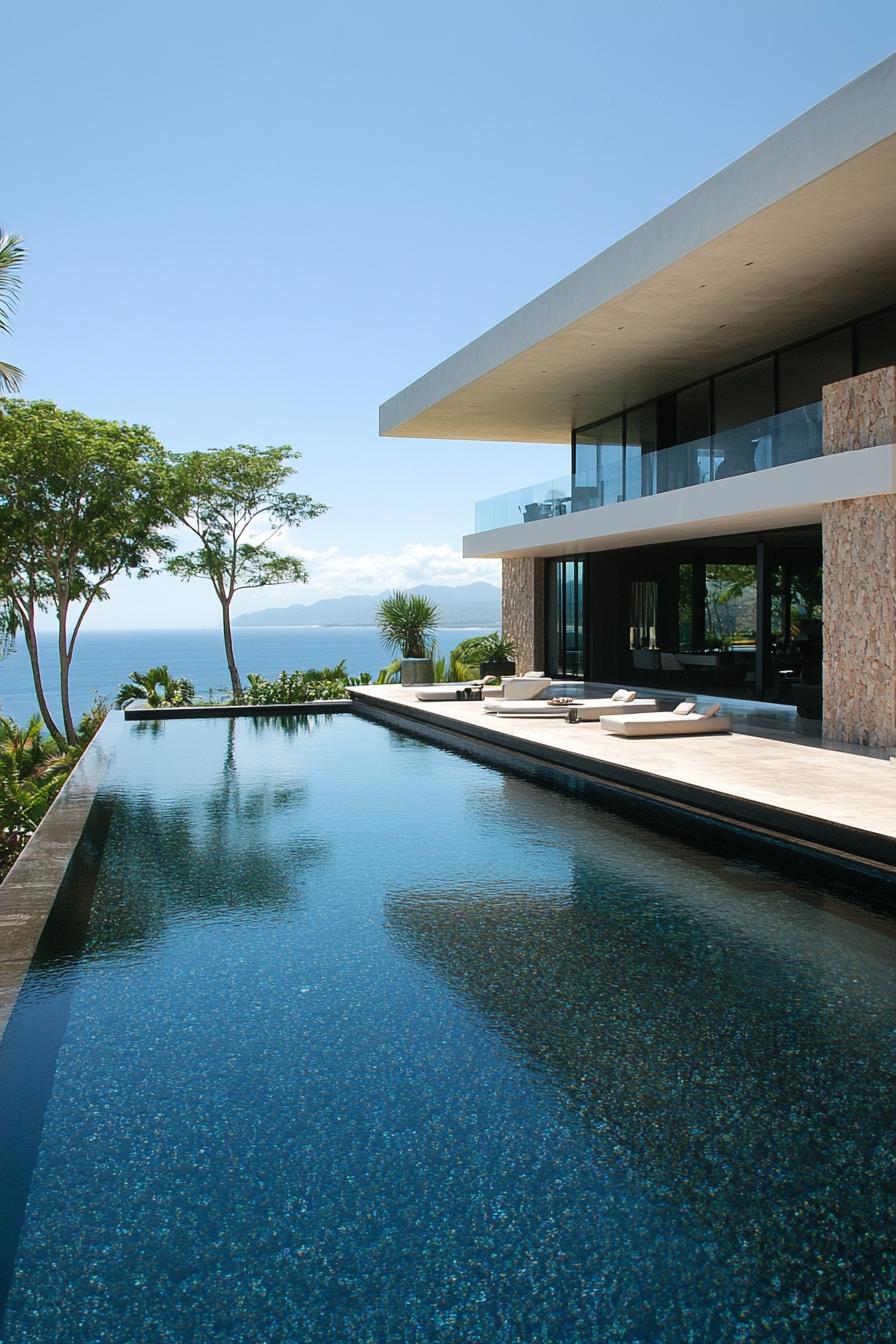 Luxury home with infinity pool overlooking the ocean