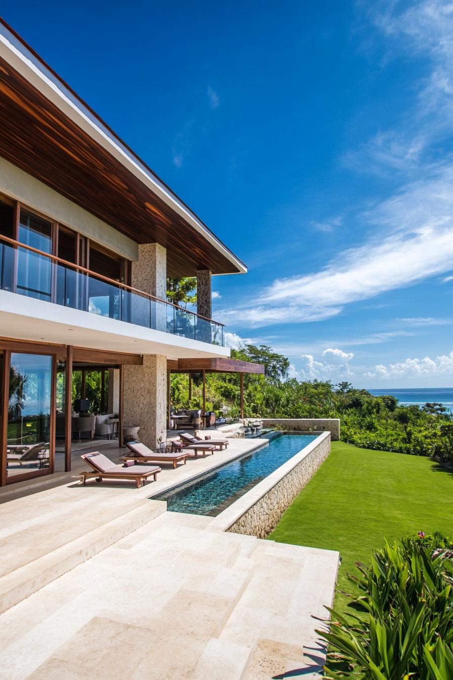 Stylish Bali villa with pool and sea view