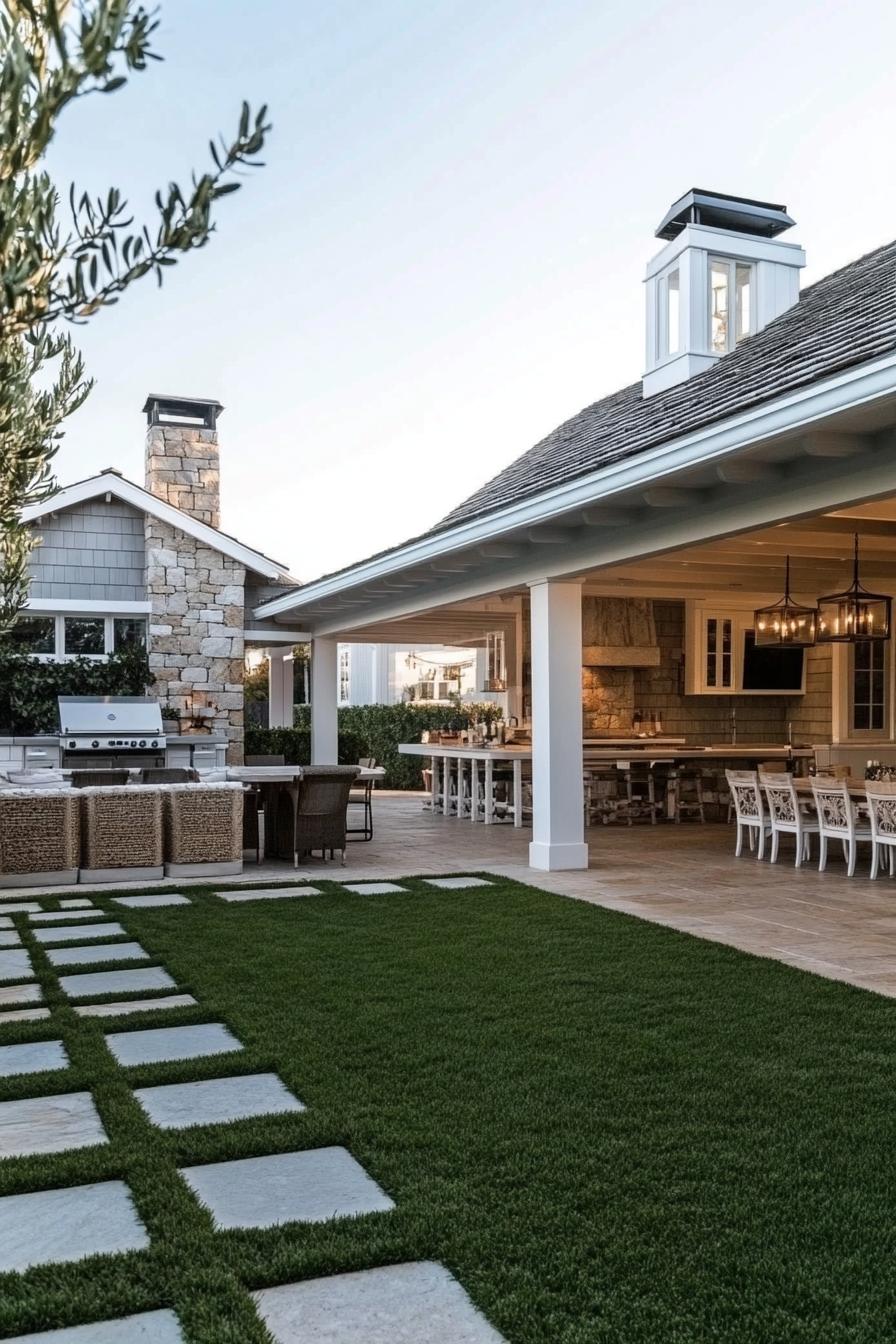 Spacious patio house with outdoor dining area