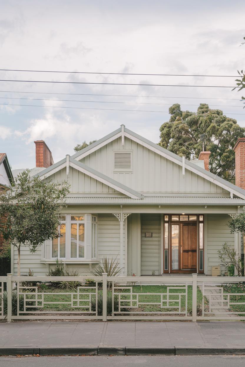 Charming cream-colored house with a cozy vibe