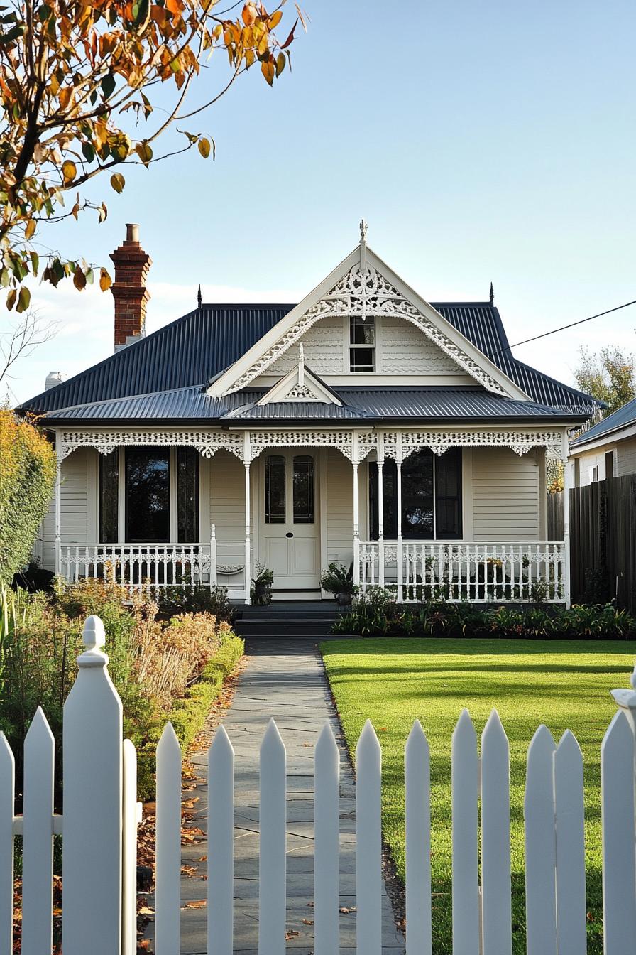 Charming Victorian house with decorative woodwork