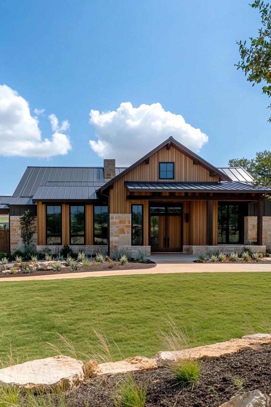 Charming rancher with modern metal roof