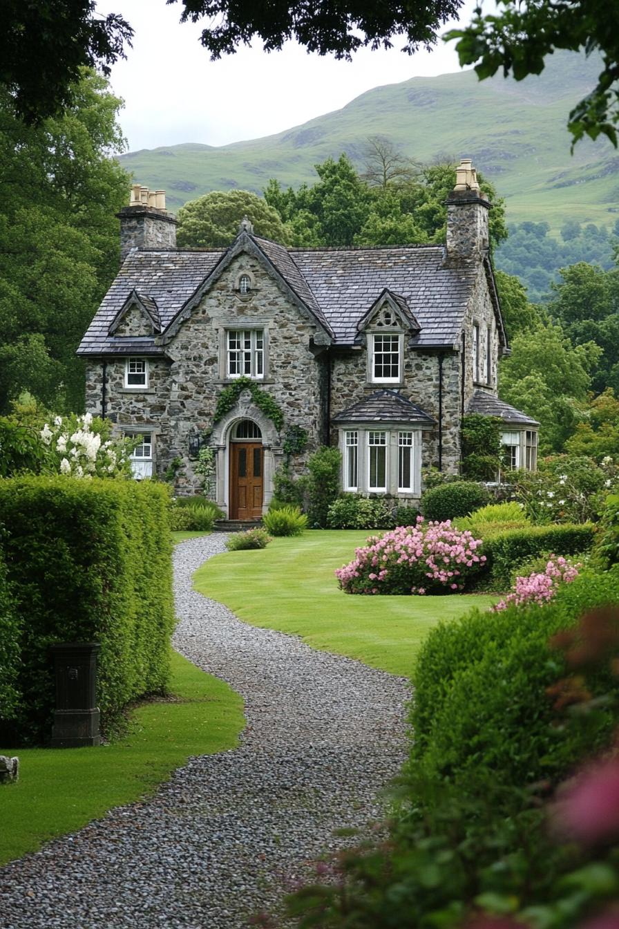 A picturesque stone country house