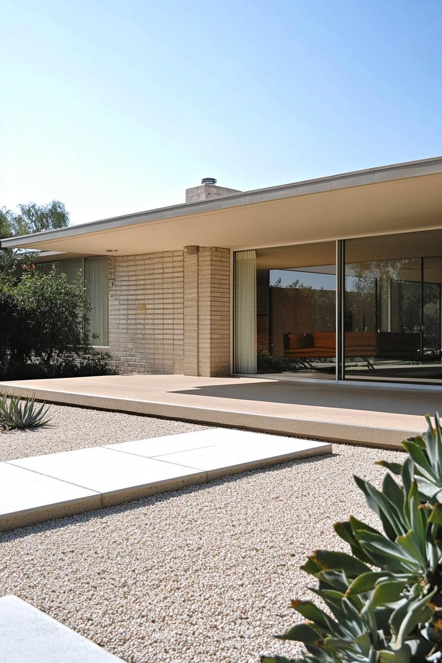 Contemporary desert home with a sleek design