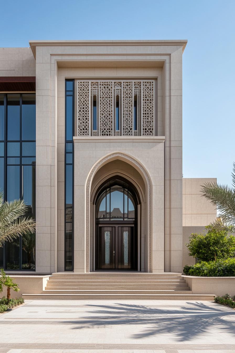 Elegant entrance with detailed archway