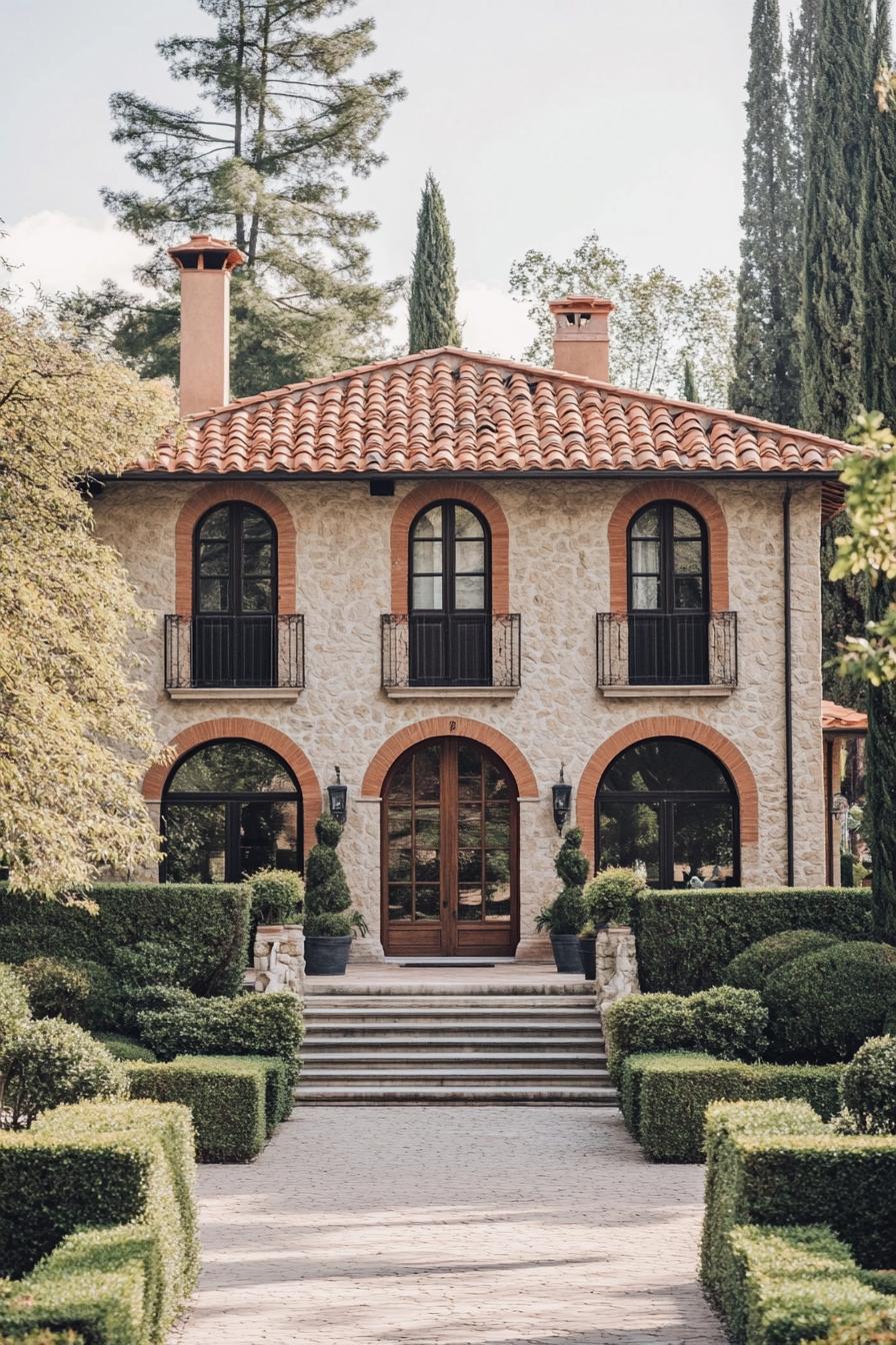 Charming stone house with terracotta roof