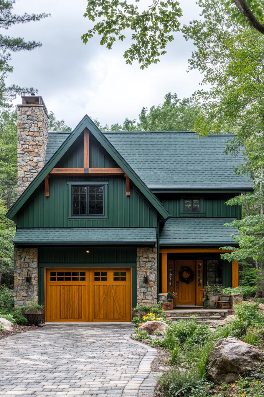 Charming cottage with stone and wood elements